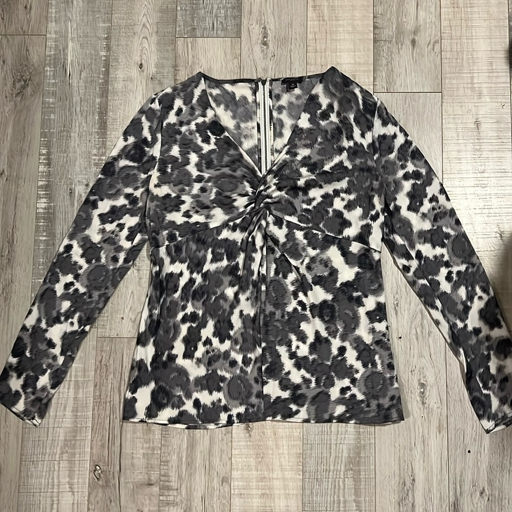 Ann Taylor Cheetah Print Silk Blouse